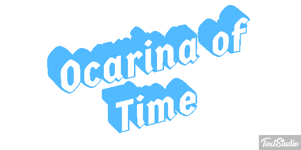 Ocarina of Time Tekst effect