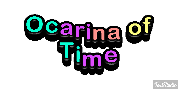Ocarina of Time Tekst effect