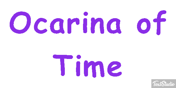 Ocarina of Time Tekst effect