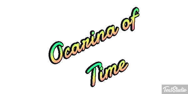 Ocarina of Time Tekst effect
