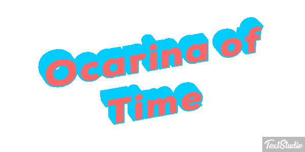 Ocarina of Time Tekst effect