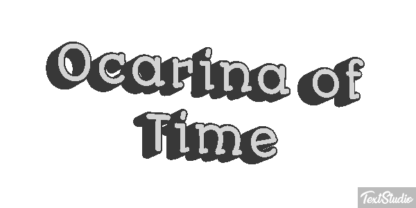 Ocarina of Time Tekst effect