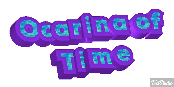 Ocarina of Time Tekst effect