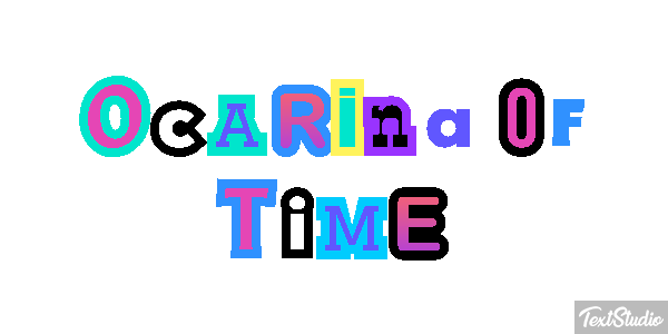 Ocarina of Time Tekst effect