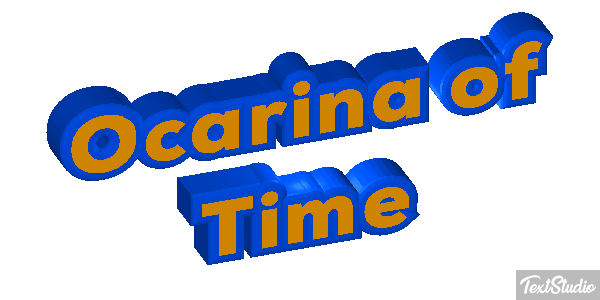 Ocarina of Time Tekst effect