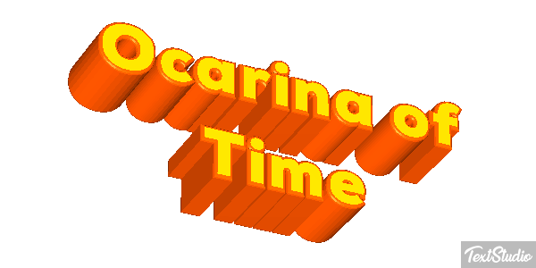 Ocarina of Time Tekst effect