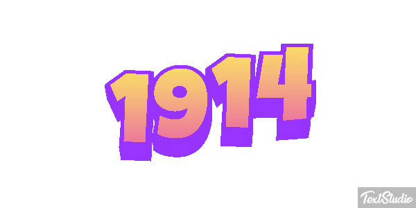 1914 Tekst effect