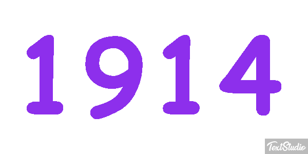 1914 Tekst effect