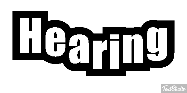Hearing Efeito do texto