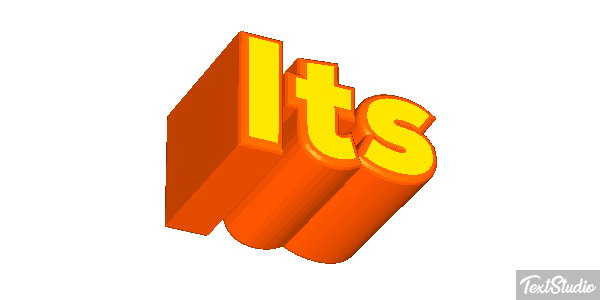 Its Text effect
