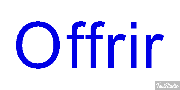 Offrir Effet de texte