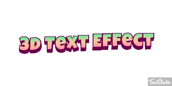3d Text Effect Metin efekti