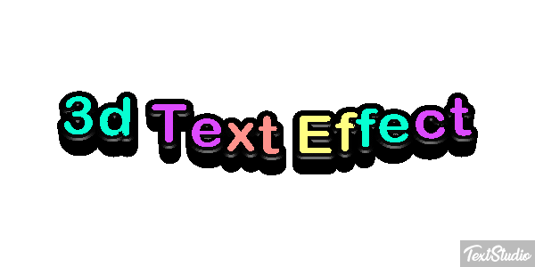 3d Text Effect Metin efekti