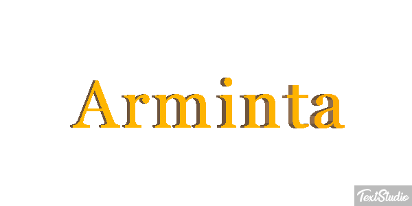 Arminta Text effect