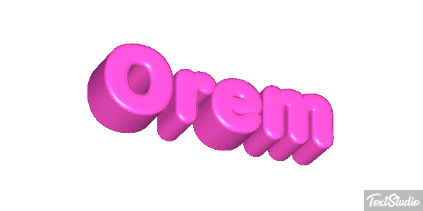 Orem Efekt tekstowy
