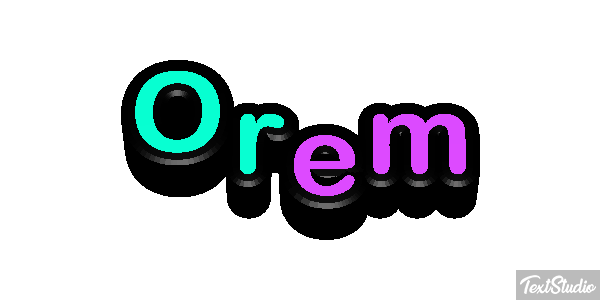 Orem Efekt tekstowy