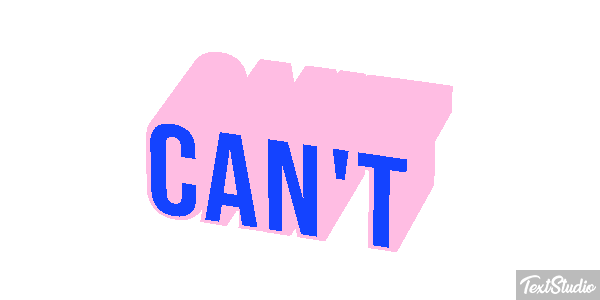 Can’t Text effect