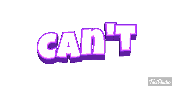 Can’t Text effect