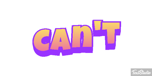 Can’t Text effect