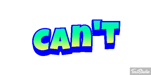 Can’t Text effect