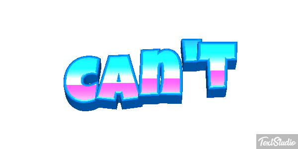 Can’t Text effect