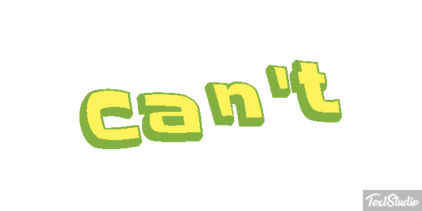 Can’t Text effect