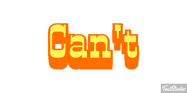 Can’t Text effect