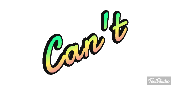Can’t Text effect