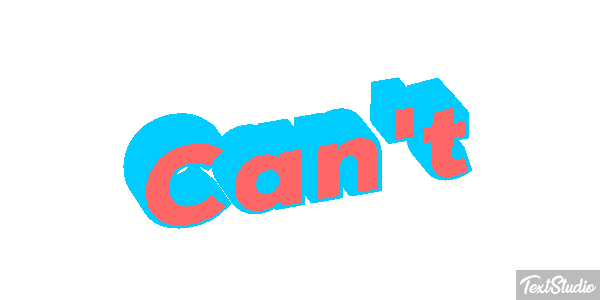 Can’t Text effect