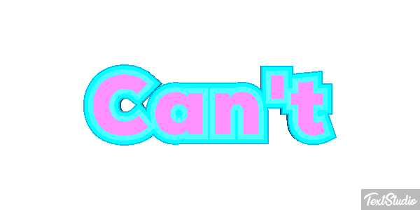 Can’t Text effect