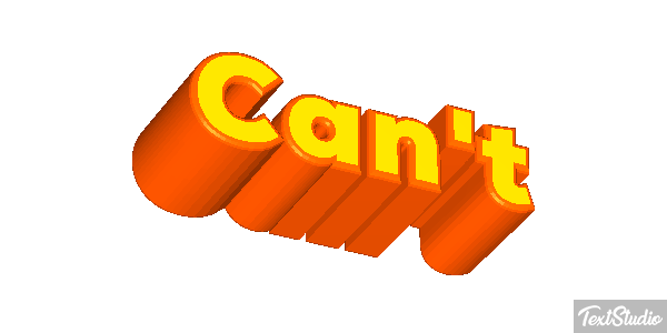 Can’t Text effect