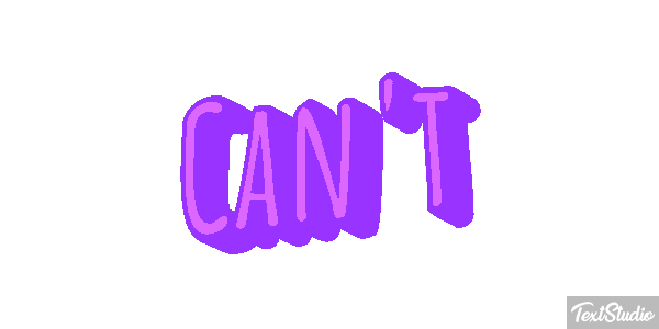 Can’t Text effect