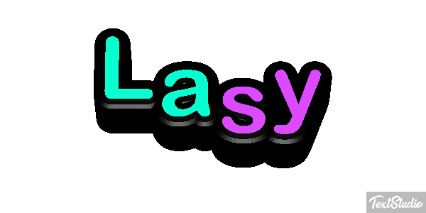 Lasy Efecto de texto