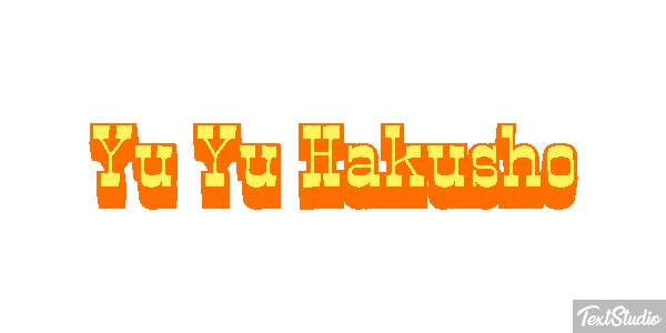Yu Yu Hakusho Efekt tekstowy