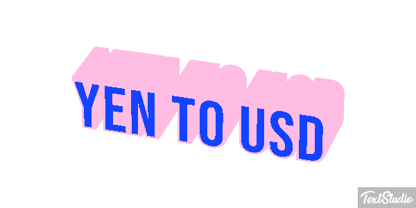 Yen To Usd Efeito do texto