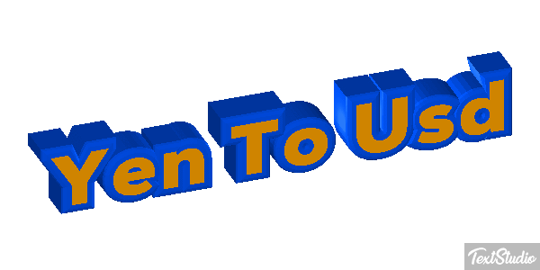 Yen To Usd Efeito do texto