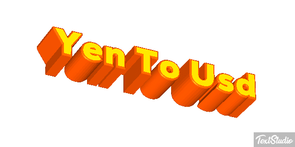 Yen To Usd Efeito do texto