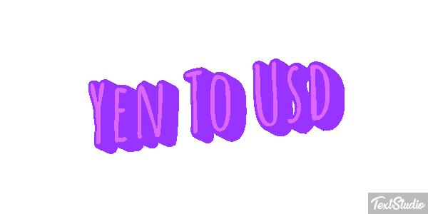 Yen To Usd Efeito do texto