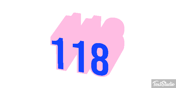 118 Text effect