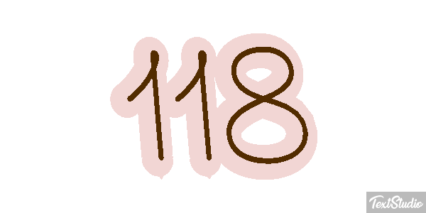 118 Text effect