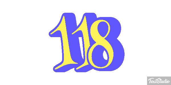 118 Text effect