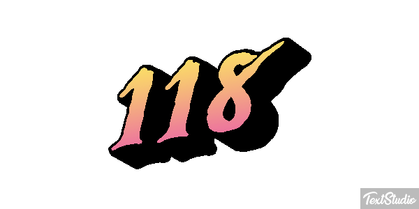 118 Text effect