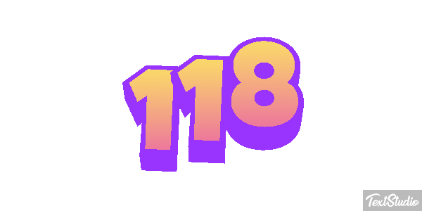 118 Text effect