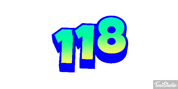 118 Text effect