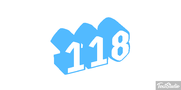 118 Text effect
