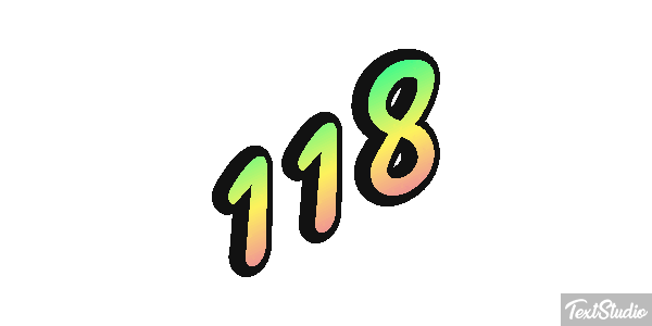 118 Text effect