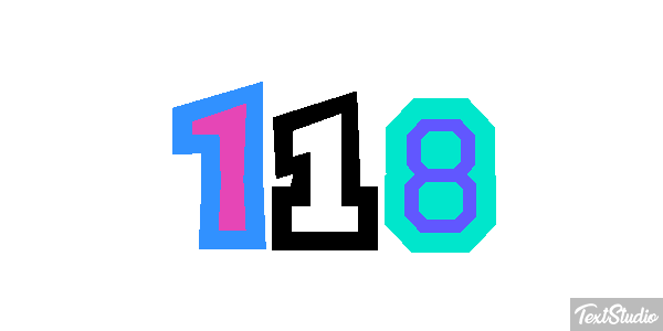 118 Text effect