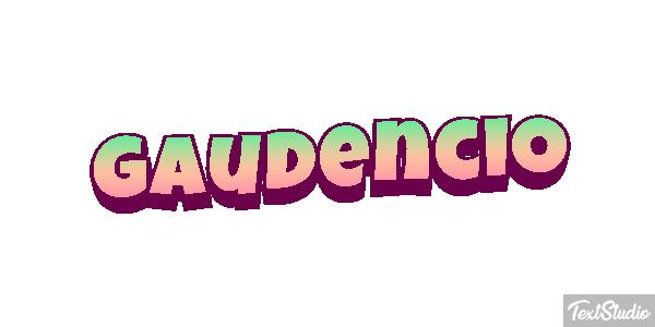 Gaudencio Efecto de texto