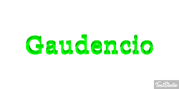 Gaudencio Efecto de texto