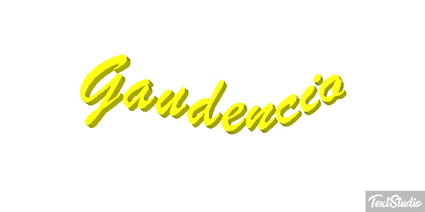 Gaudencio Efecto de texto
